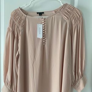 Ann Taylor Blouse. Size Small, never worn, beige color